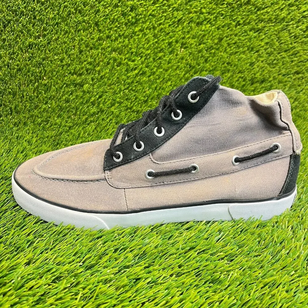 Polo Ralph Lauren Lander Mens Size 11D Gray Black Casual Chukka‎ Shoes Sneakers